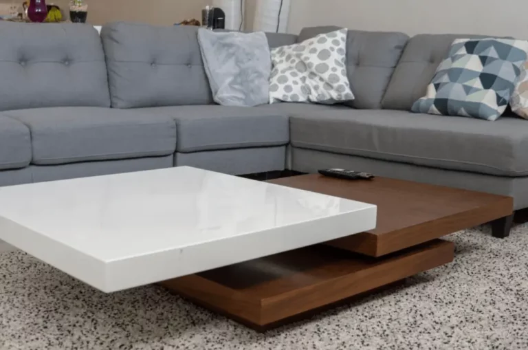 marble coffee table and sofa